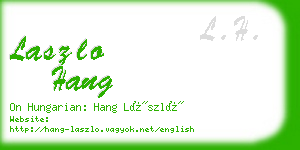 laszlo hang business card